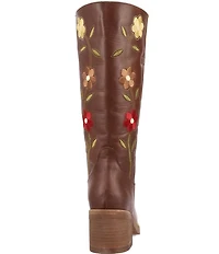 Dingo Women's Bloom Leather Floral Embroidery Tall Boots