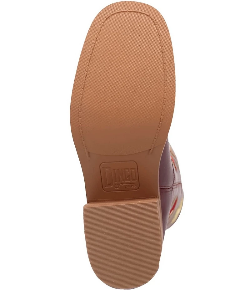 Dingo Women's Bloom Leather Floral Embroidery Tall Boots