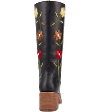 Dingo Women's Bloom Leather Floral Embroidery Tall Boots