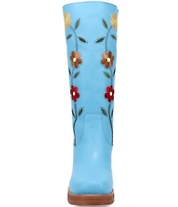 Dingo Women's Bloom Leather Floral Embroidery Tall Boots