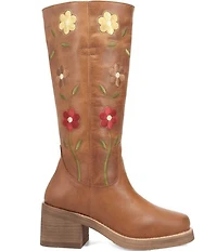 Dingo Women's Bloom Leather Floral Embroidery Tall Boots