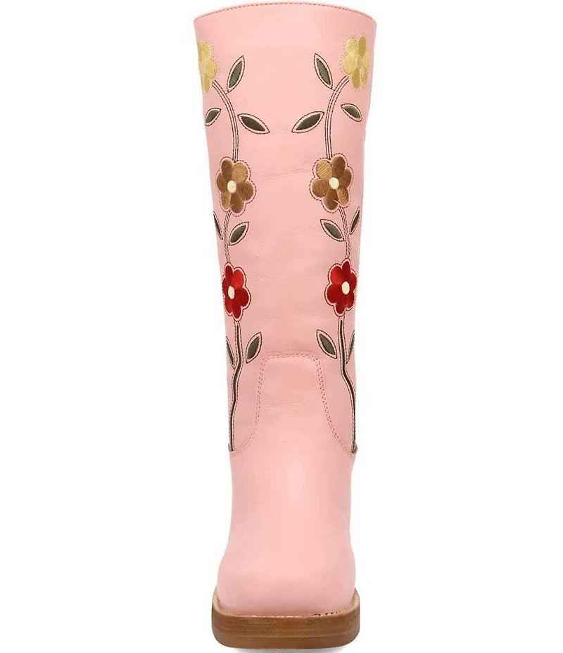 Dingo Women's Bloom Leather Floral Embroidery Tall Boots