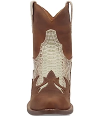 Dingo Women's Cobra Kiss Snake Embossed Leather Western Booties