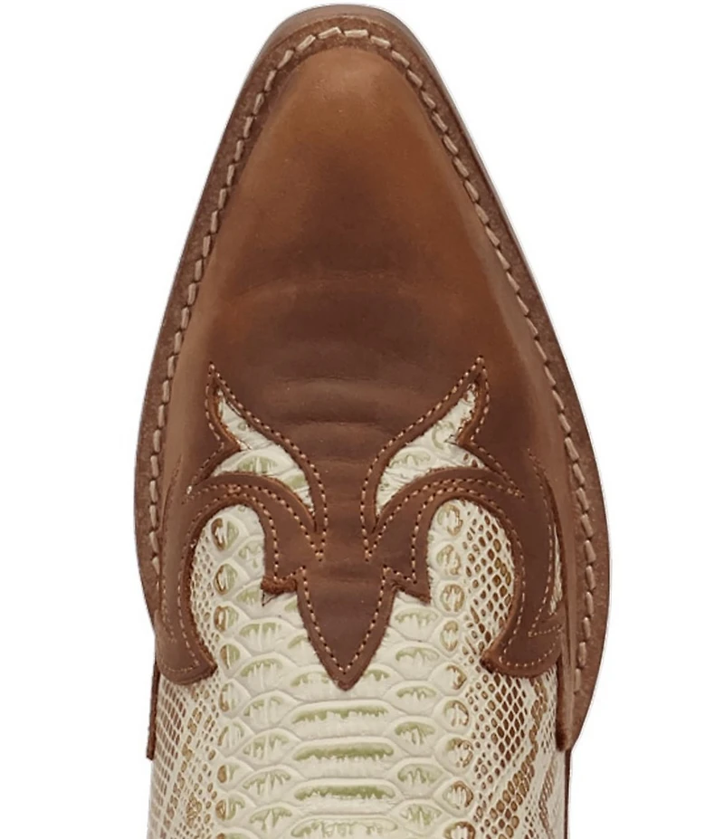 Dingo Women's Cobra Kiss Snake Embossed Leather Western Booties