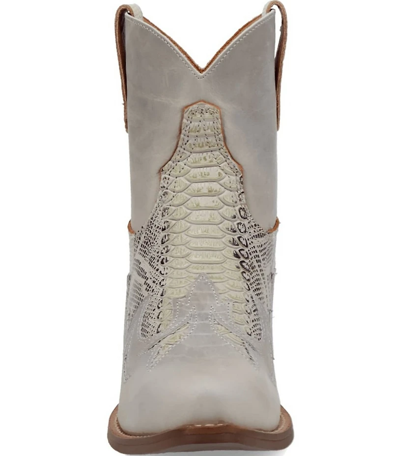 Dingo Women's Cobra Kiss Snake Embossed Leather Western Booties
