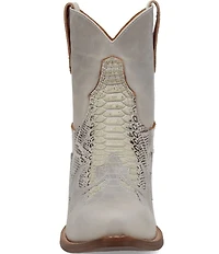 Dingo Women's Cobra Kiss Snake Embossed Leather Western Booties
