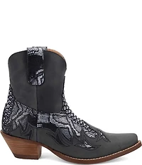 Dingo Women's Cobra Kiss Snake Embossed Leather Western Booties