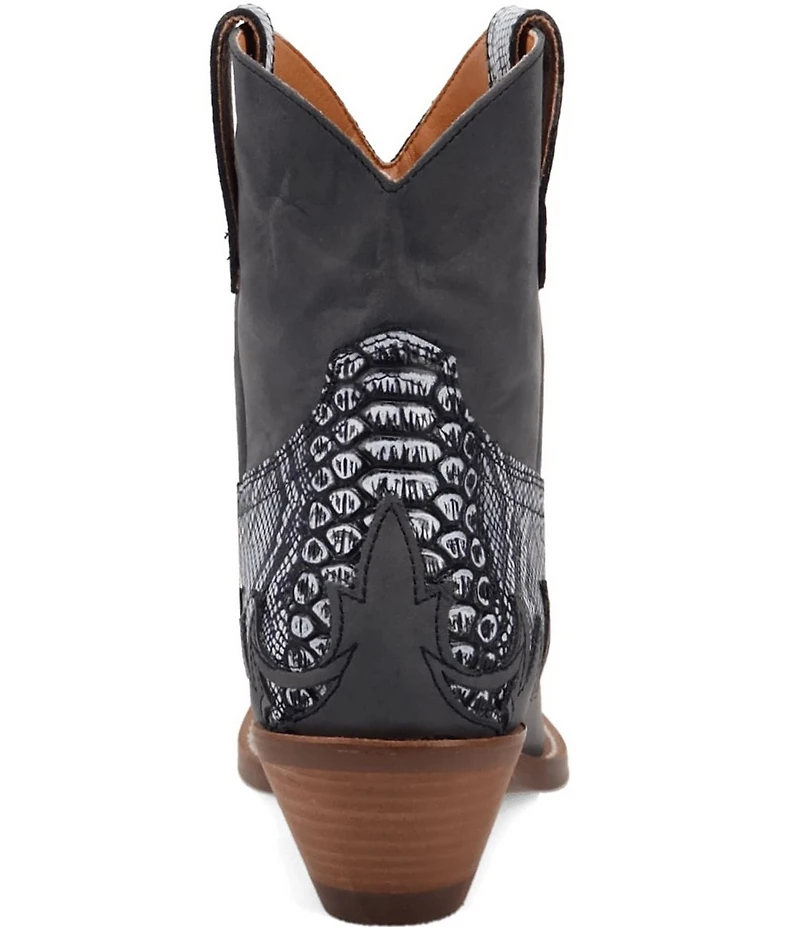Dingo Women's Cobra Kiss Snake Embossed Leather Western Booties