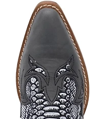 Dingo Women's Cobra Kiss Snake Embossed Leather Western Booties