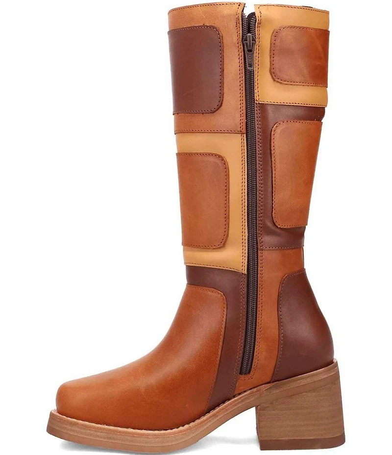 Dingo Women's Patches Tonal Patchwork Tall Boots