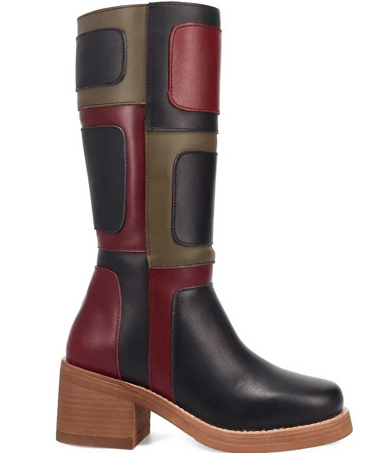 Dingo Women's Patches Tonal Patchwork Tall Boots