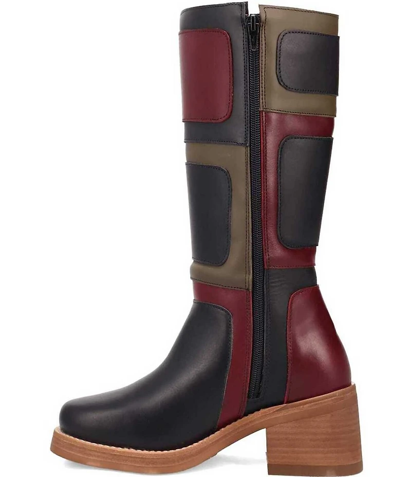 Dingo Women's Patches Tonal Patchwork Tall Boots