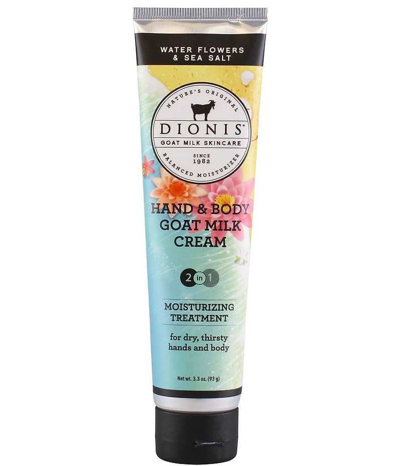 Dionis Water Flowers & Sea Salt Hand & Body Goat Milk Cream