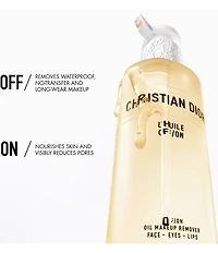 Dior L'Huile OFF/ON Cleansing Oil Makeup Remover for Face, Eyes, and Lips