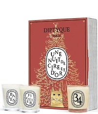 DIPTYQUE Holiday Edition Suprise 3 Miniature Candles Set