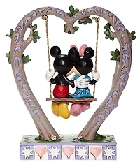 Jim Shore Disney Mickey & Minnie On Swing Figurine