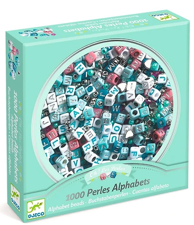 Djeco Alphabet Beads Bracelet Making Kit - Silver