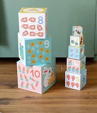 Djeco Baby White Bloki Stacking Blocks