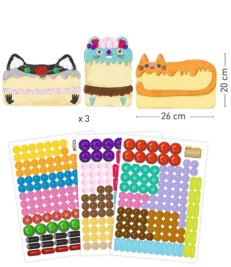 Djeco Cakes & Sweets Mosaic Craft Kit