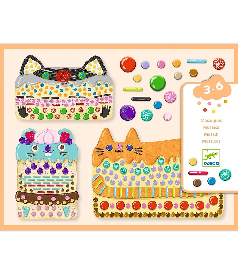 Djeco Cakes & Sweets Mosaic Craft Kit