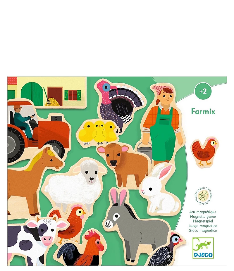 Djeco Educational Wooden Magnets