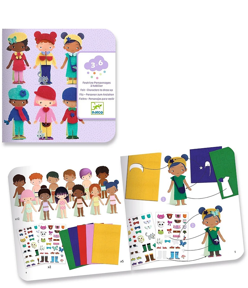 Djeco Felt Dress Up Cards