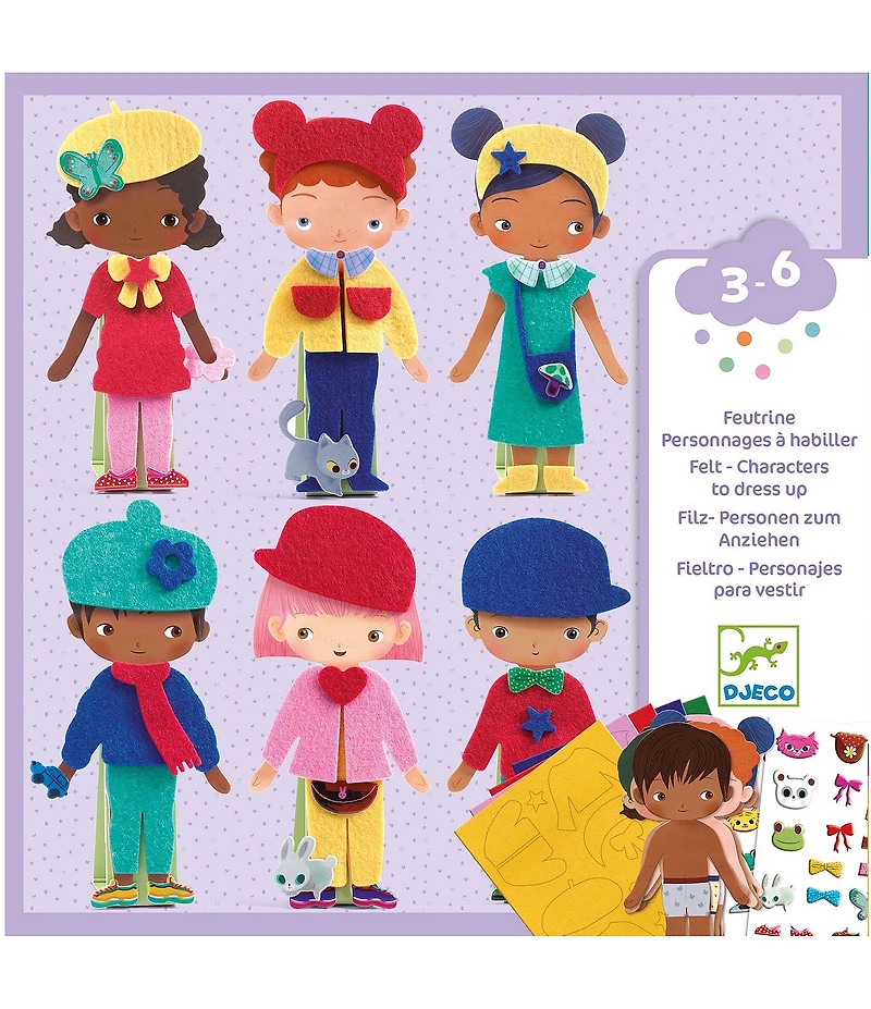 Djeco Felt Dress Up Cards