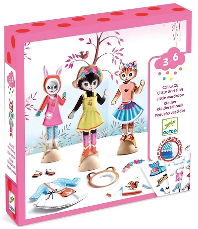 Djeco Little Wardrobe Collage Craft Kit