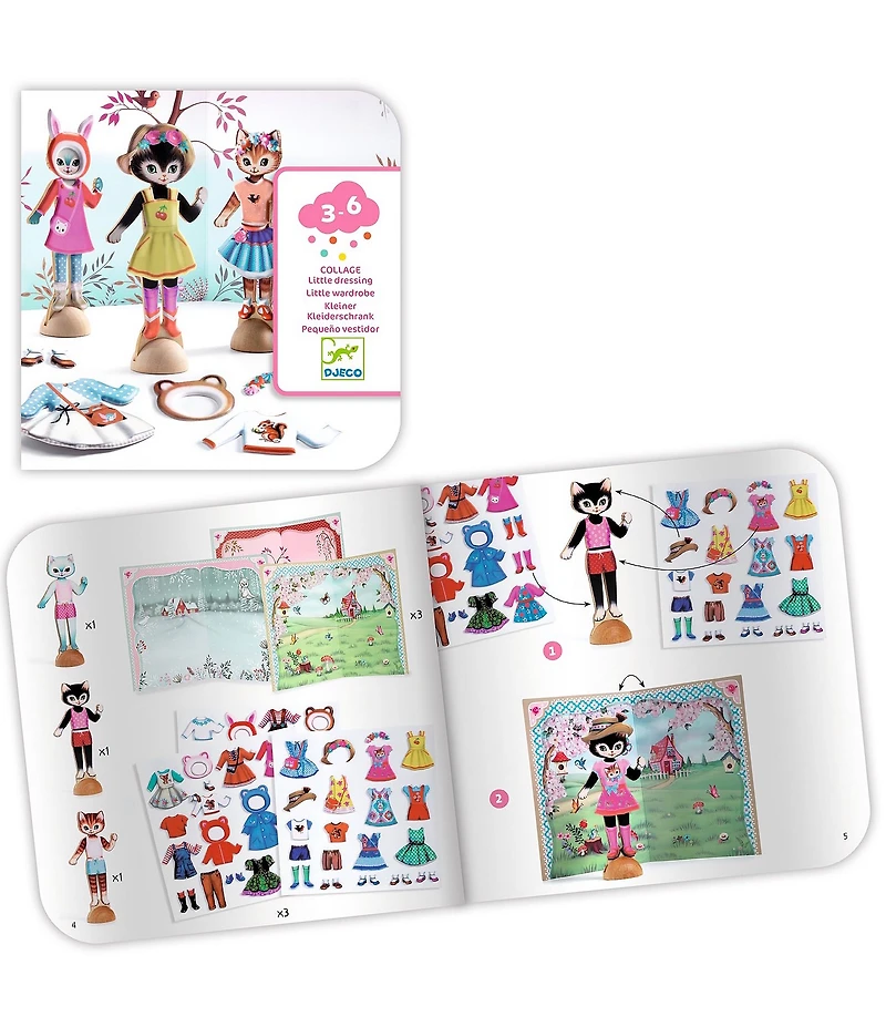 Djeco Little Wardrobe Collage Craft Kit