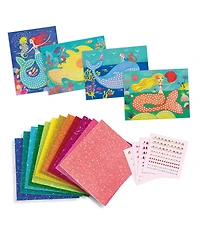 Djeco Mermaids Song Sticker & Jewel Mosaic Arts & Crafts Kit