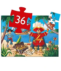 Djeco Pirate & His Treasure 36-Piece Puzzle