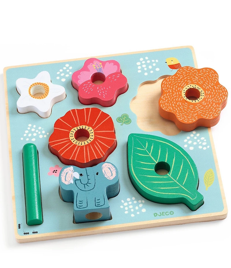 Djeco Puzz and Stack Happy Wooden Puzzle