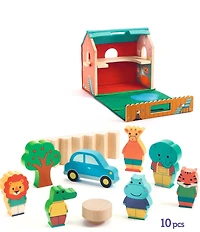 Djeco SoftiHouse Wooden House Set