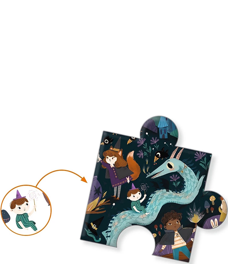 Djeco Sorcerers' Apprentices 54pc Observation Puzzle + Poster