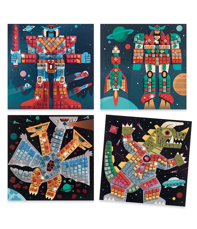 Djeco Space Battle Mosaic Arts & Craft Kit