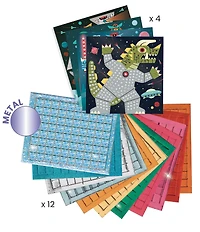 Djeco Space Battle Mosaic Arts & Craft Kit
