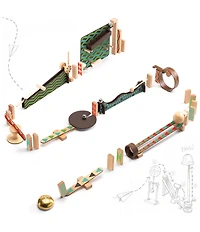Djeco Zig and Go Big Boum Wall Chain Reaction Construction Set - 48 pc