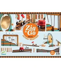 Djeco Zig Go Music 52-Piece Chain Reaction Construction Set