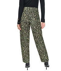 DKNY by Donna Karan Animal Print Barrel Leg Pants