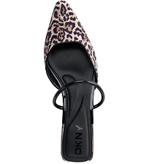 DKNY by Donna Karan Cabbi Leopard Print Mules