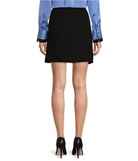 DKNY by Donna Karan Chain Hardware Wrap Mini Skirt