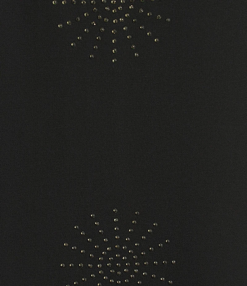 DKNY by Donna Karan Chiffon Hot Fix Overlay Sleeveless Dress