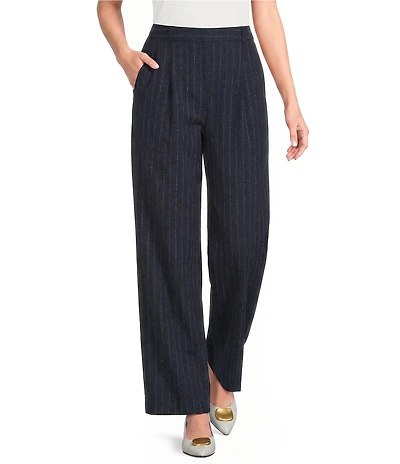DKNY by Donna Karan Coordinating Boucle Straight Leg Pants