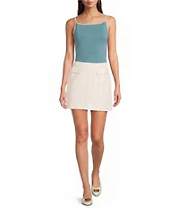 DKNY by Donna Karan Coordinating Jacquard A-Line Mini Skirt
