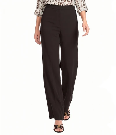 DKNY by Donna Karan Coordinating Textured Crepe Wide Leg Pants