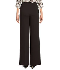 DKNY by Donna Karan Coordinating Textured Crepe Wide Leg Pants