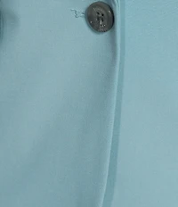 DKNY by Donna Karan Coordinating Tropical Notch Lapel 3/4 Ruched Sleeve One Button Front Jacket