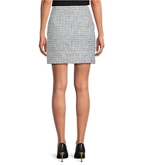 DKNY by Donna Karan Coordinating Tweed A-Line Mini Skirt