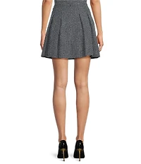 DKNY by Donna Karan Crosby Coordinating Tweed A-Line Pleated Mini Skirt