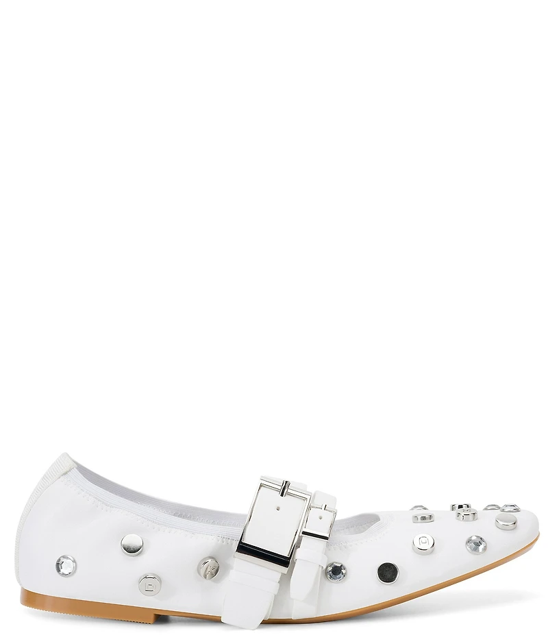 DKNY by Donna Karan Davey Studded Mary Jane Ballet Flats